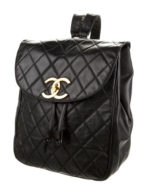 chanel vintage quilted cc backpack|original quilted Chanel bag.